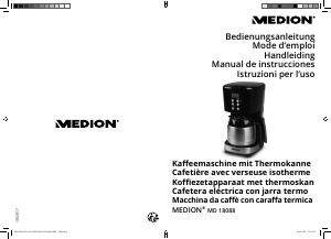 Bedienungsanleitung Medion MD 18088 Kaffeemaschine