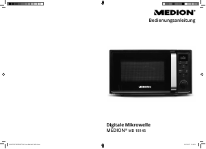 Bedienungsanleitung Medion MD 18145 Mikrowelle