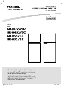 Hướng dẫn sử dụng Toshiba GR-HG55VDZ Tủ đông lạnh