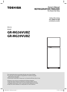 Hướng dẫn sử dụng Toshiba GR-MG36VUBZ Tủ đông lạnh