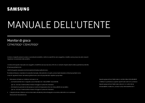 Manuale Samsung C32HG70QQU Monitor LED