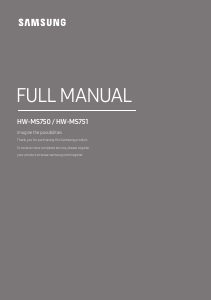 Manuale Samsung HW-MS750 Altoparlante