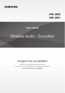 Manual Samsung HW-J650 Speaker