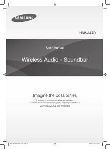 Manual Samsung HW-J470 Speaker