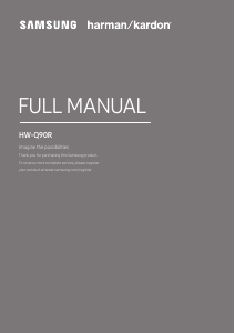 Manual Samsung HW-Q90R Speaker