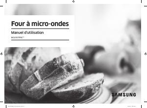 Mode d’emploi Samsung MC455TFRCBB Micro-onde