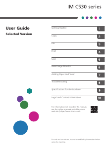 Manual Ricoh IM C530FB Multifunctional Printer