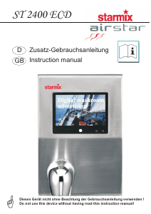 Manual Starmix ST 2400 ECD Hand Dryer