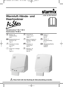 Mode d’emploi Starmix T 80 E Sèche-mains