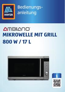 Bedienungsanleitung Ambiano MD 18717 Mikrowelle