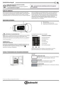 Handleiding Bauknecht KSU 8GF2 Koelkast