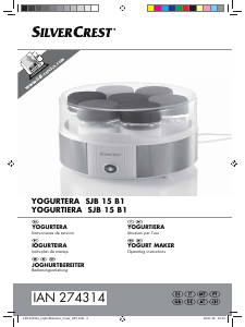 Manual de uso SilverCrest IAN 274314 Yogurtera