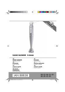 Manual SilverCrest IAN 88838 Hand Blender