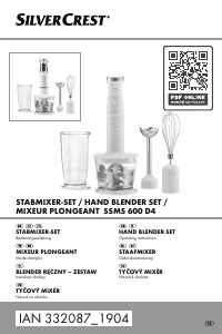 Manual SilverCrest IAN 332087 Hand Blender