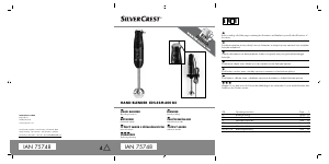 Handleiding SilverCrest EDS-SSM 600 B2 Staafmixer