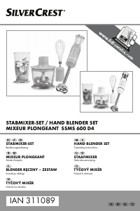 Manual SilverCrest IAN 311089 Hand Blender