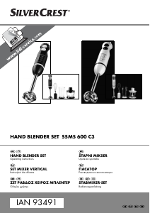 Manual SilverCrest IAN 93491 Hand Blender