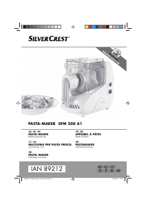 Manual SilverCrest IAN 89212 Pasta Machine