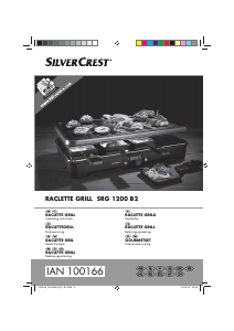 Bruksanvisning SilverCrest IAN 100166 Raclette grill