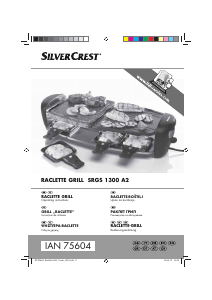 Εγχειρίδιο SilverCrest IAN 75604 Γκριλ ρακλέτ