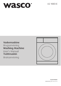 Bruksanvisning Wasco LS 1003 E Tvättmaskin