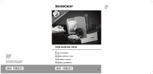 Manual SilverCrest IAN 108551 Slicing Machine