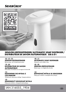 Manual SilverCrest SSE 6 D1 Soap Dispenser