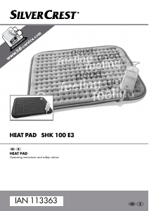 Manual SilverCrest SHK 100 E3 Heating Pad