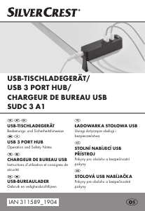 Bedienungsanleitung SilverCrest SUDC 3 A1 USB-Hub