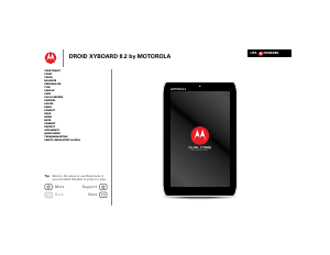 Manual Motorola Droid XYBoard 8.2 Tablet