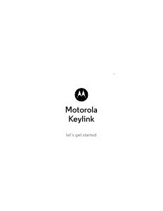 Handleiding Motorola Keylink Bluetooth tracker