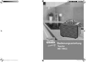 Bedienungsanleitung Home Ideas MD 18822 Toaster