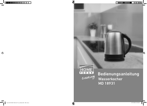 Bedienungsanleitung Home Ideas MD 18931 Wasserkocher