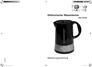 Bedienungsanleitung Home Electric MD 15339 Wasserkocher