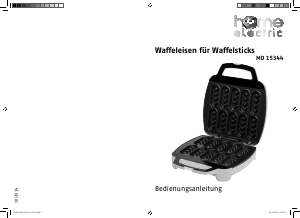 Bedienungsanleitung Home Electric MD 15344 Waffeleisen