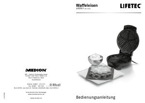 Bedienungsanleitung Lifetec MD 13411 Waffeleisen