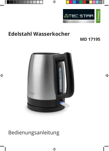 Bedienungsanleitung Tec Star MD 17195 Wasserkocher