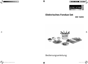 Bedienungsanleitung Tec Star MD 16455 Fondue