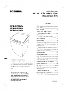 Hướng dẫn sử dụng Toshiba AW-DG1500WV Máy giặt