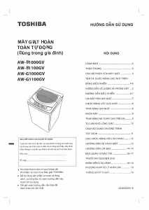 Hướng dẫn sử dụng Toshiba AW-G1000GV Máy giặt
