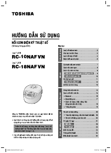 Hướng dẫn sử dụng Toshiba RC-10NAFVN Nồi cơm điện