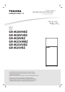 Handleiding Toshiba GR-M25VMBZ Koel-vries combinatie