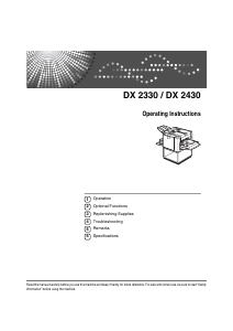 Manual Ricoh DX 2430 Printer