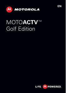 Manual Motorola MotoActv Golf Edition Smart Watch