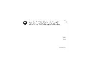 Handleiding Motorola C261 Mobiele telefoon