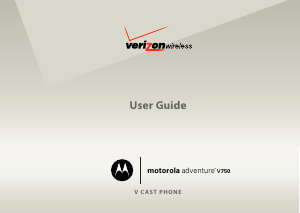 Handleiding Motorola V750 Adventure (Verizon) Mobiele telefoon