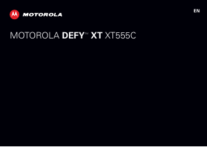 Handleiding Motorola XT555C Defy XT Mobiele telefoon
