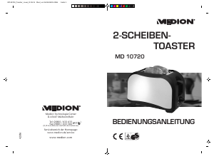 Bedienungsanleitung Medion MD 10720 Toaster