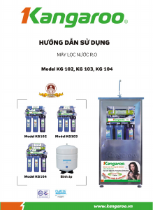 Hướng dẫn sử dụng Kangaroo KG 103 Máy lọc nước