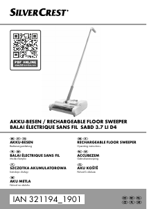 Manual SilverCrest SABD 3.7 Li D4 Sweeper